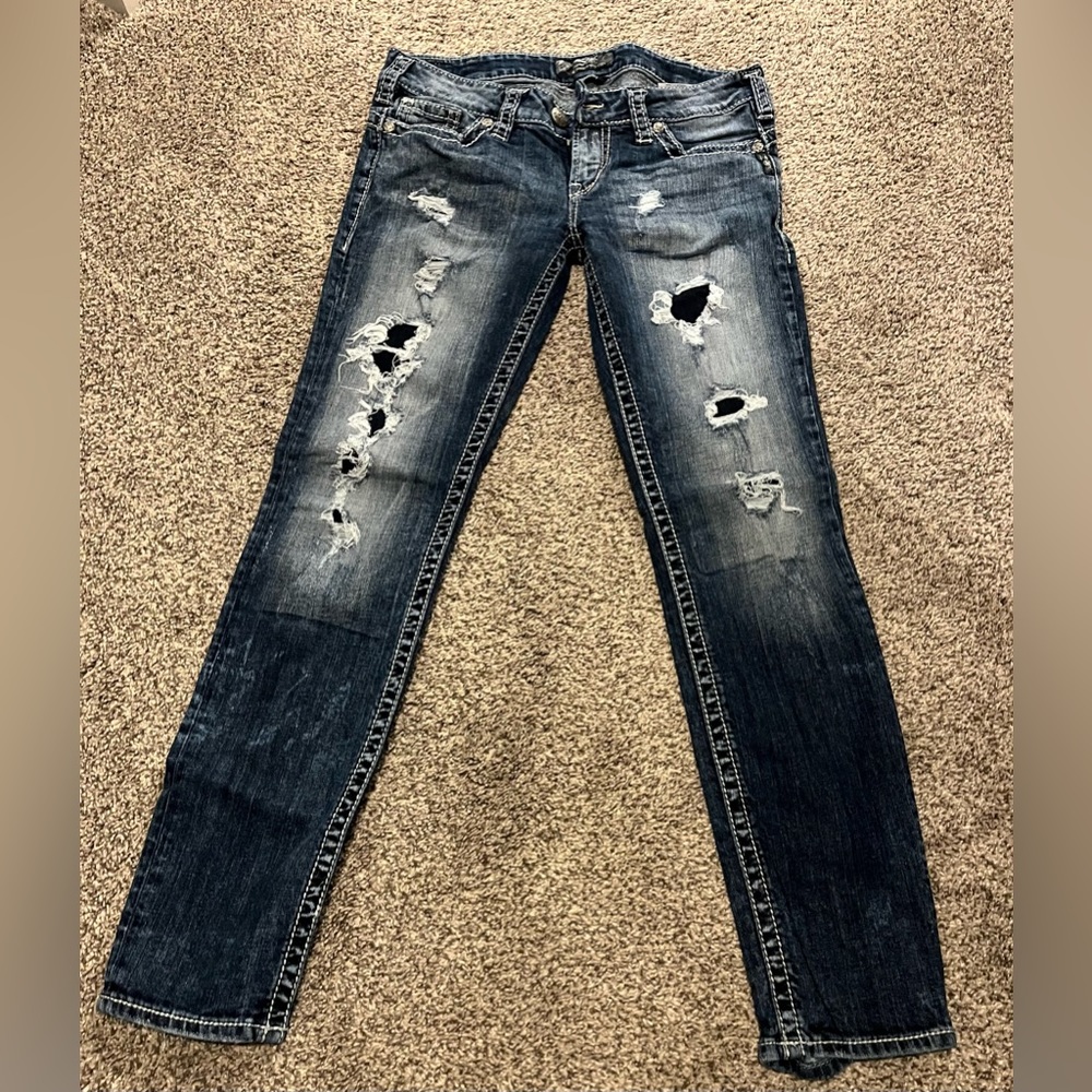 Silver jeans low rise Camden Rose style, size 30/31.